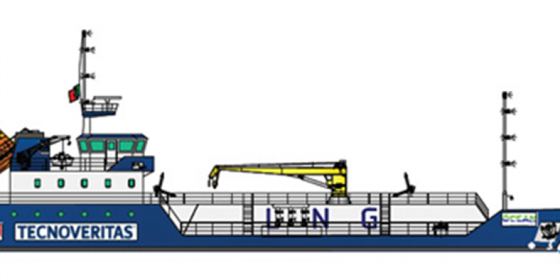 TecnoVeritas developed a barge for LNG supply